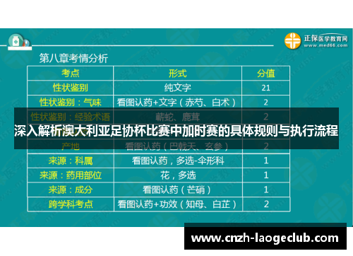 深入解析澳大利亚足协杯比赛中加时赛的具体规则与执行流程 深入解析澳大利亚足协杯比赛中加时赛的具体规则与执行流程